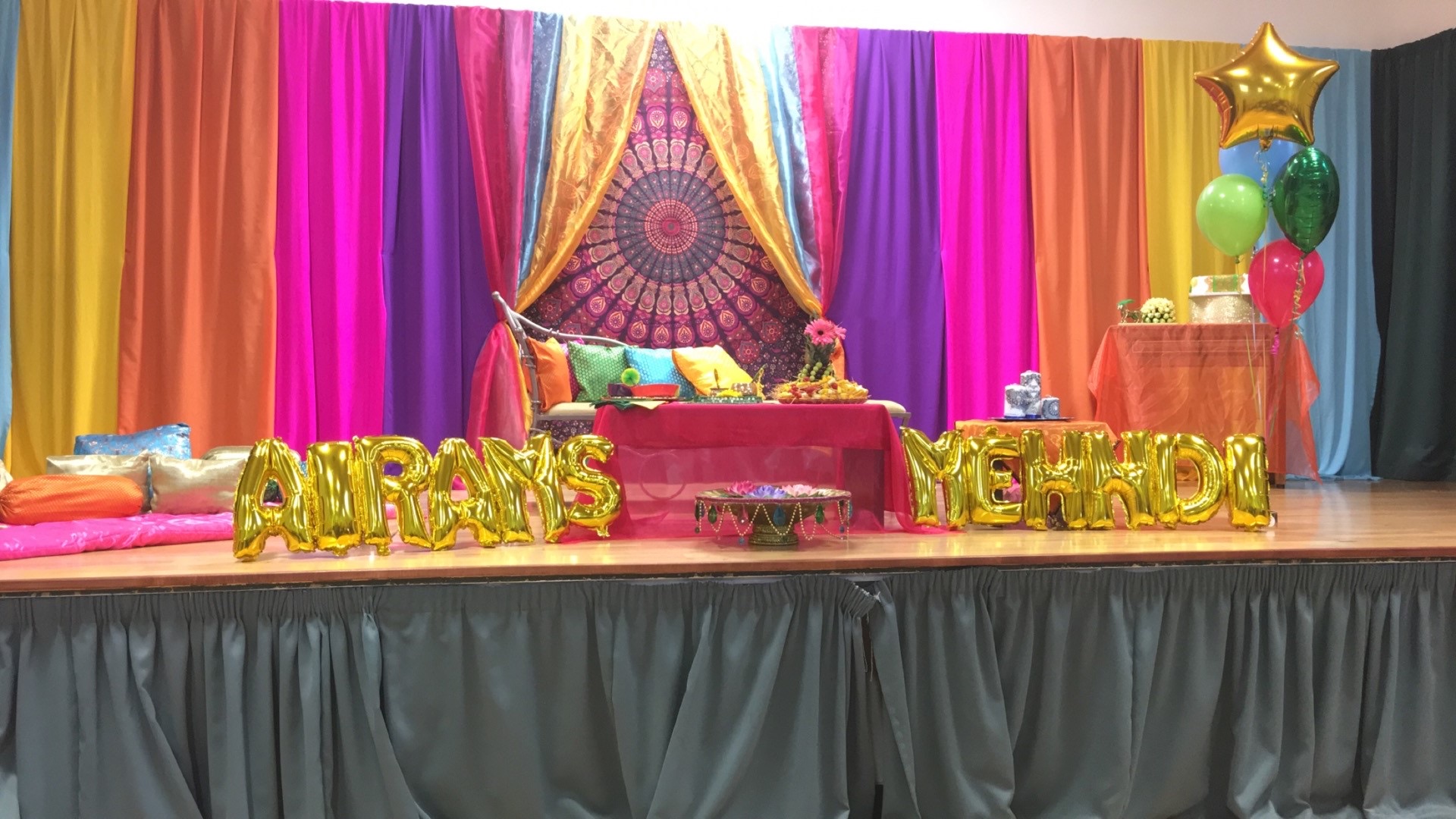 Colourful wedding